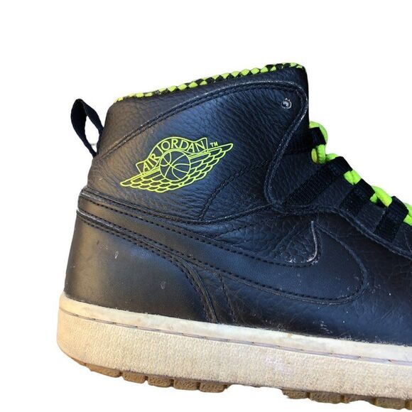 RARE 2013 Nike Air Jordan 1 Retro 94 Black Venom Gree Size 11.5 - Picture 10 of 16